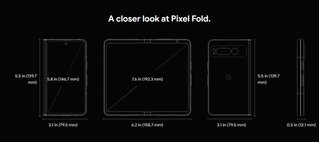 Смартфон Google Pixel Fold 12/256Gb Porcelain