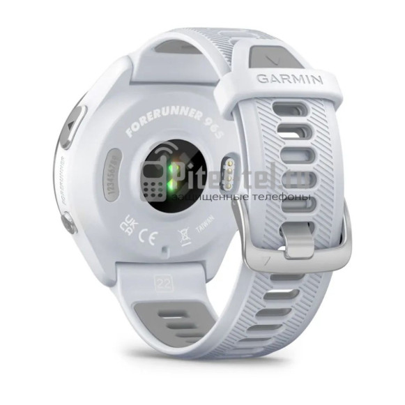 Умные часы Garmin Forerunner 965 белые, титановый безель, с белым ремешком