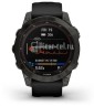 Умные часы Garmin Fenix 7S Sapphire Solar, титановый угольно-серый с черным ремешком