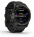 Умные часы Garmin Fenix 7S Sapphire Solar, титановый угольно-серый с черным ремешком