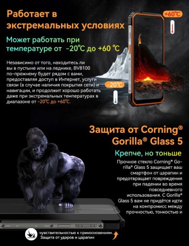 Смартфон Blackview BV8100 8/256Gb Black