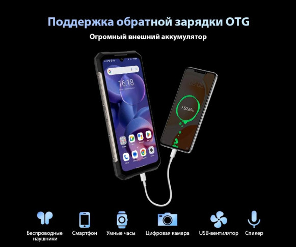 Смартфон Doogee S200 12/256Gb Mecha Silver