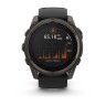 Умные часы Garmin Fenix 8 51mm Sapphire Solar Carbon Grey DLC Titanium с черным ремешком