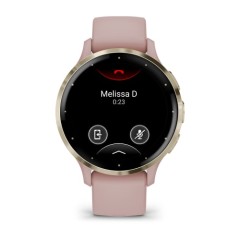 Умные часы Garmin Venu 3S 41mm Advanced GPS Smartwatch Pink Dawn Gold с розовым ремешком